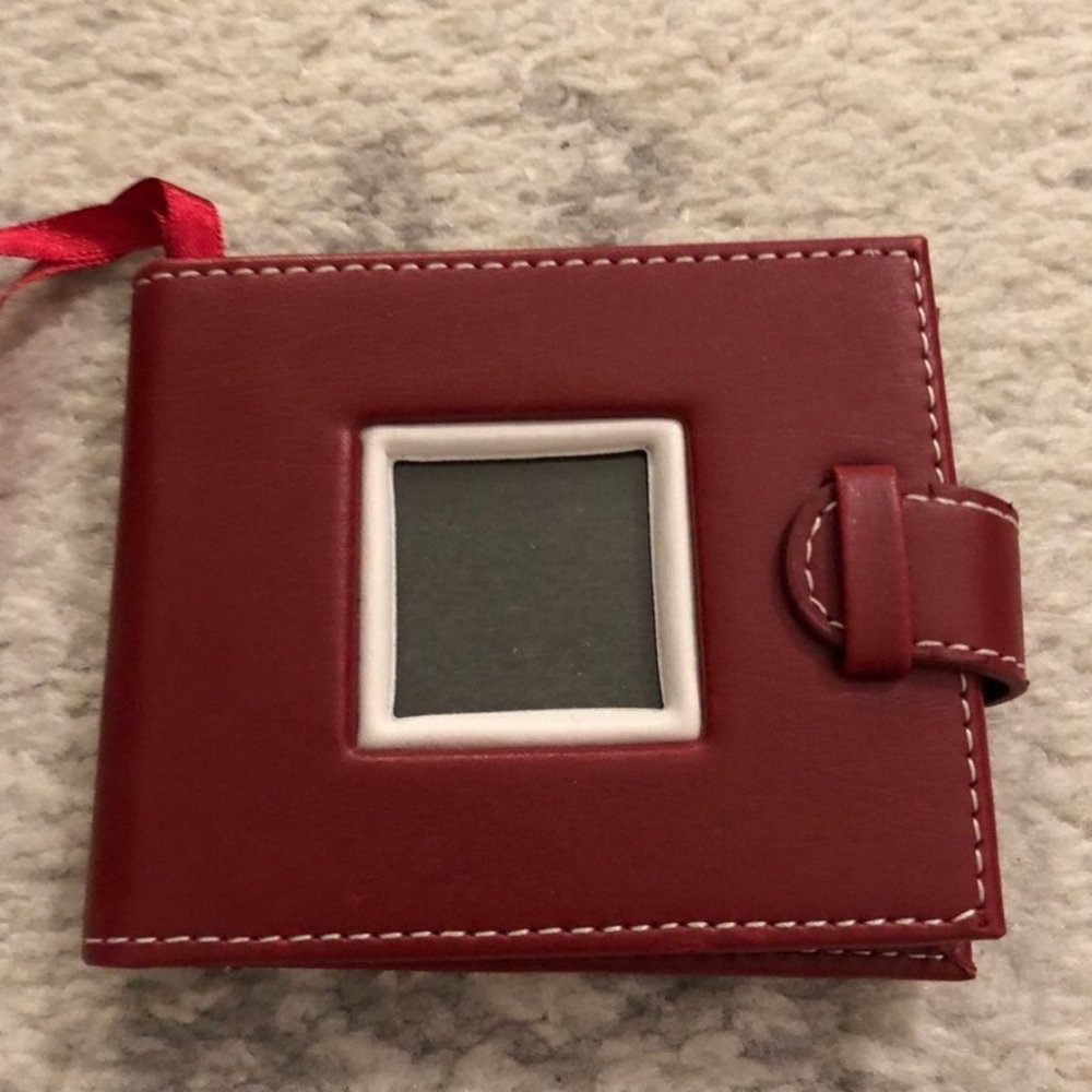 Small Red Leather 3' x 3.5' Photo Album - Picture 3 of 8